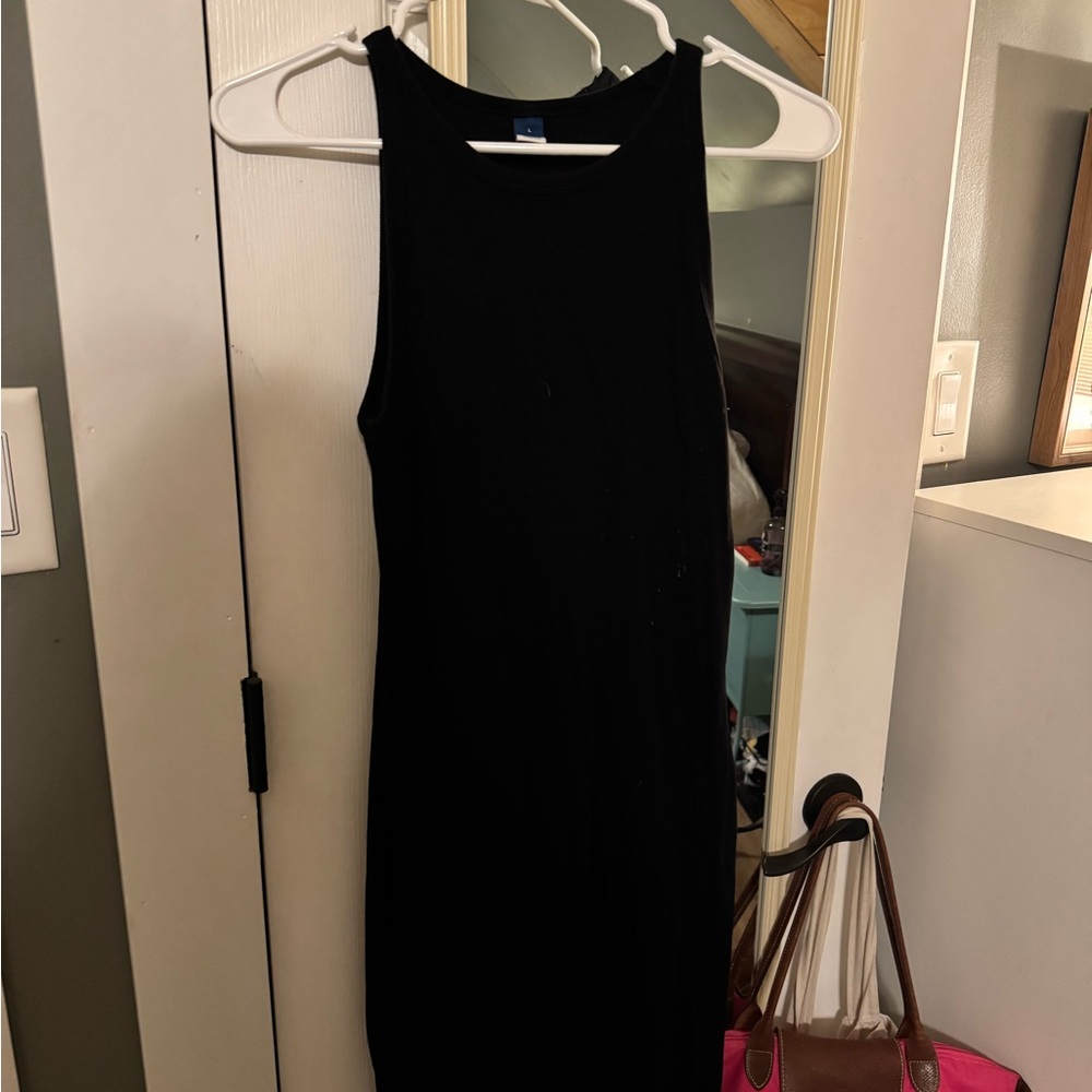 Old Navy Classic Black Midi Dress